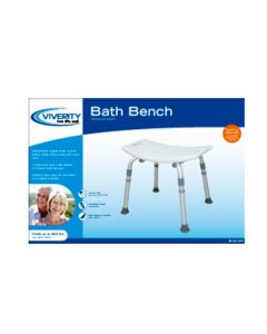 Viverity Adjustable Bath Bench without Back by Roscoe Medical